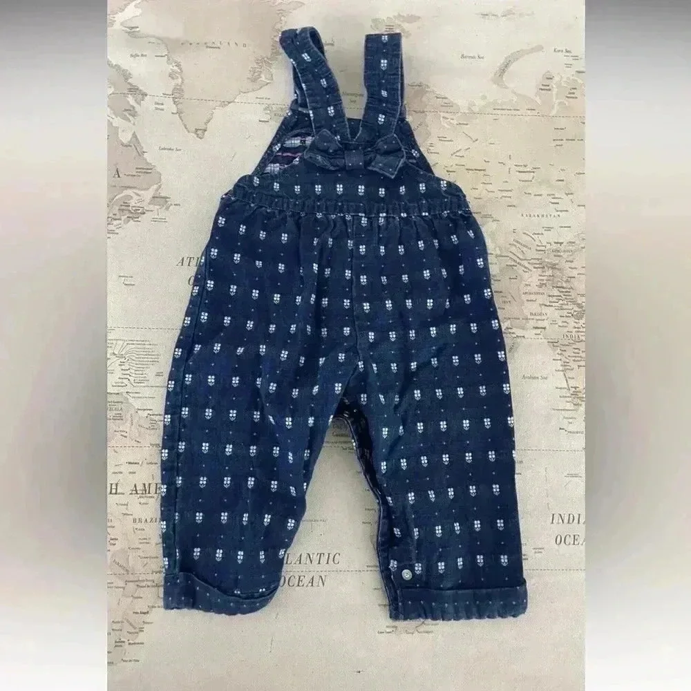 VTG Osh Kosh Overalls 24 Mo Woven Floral